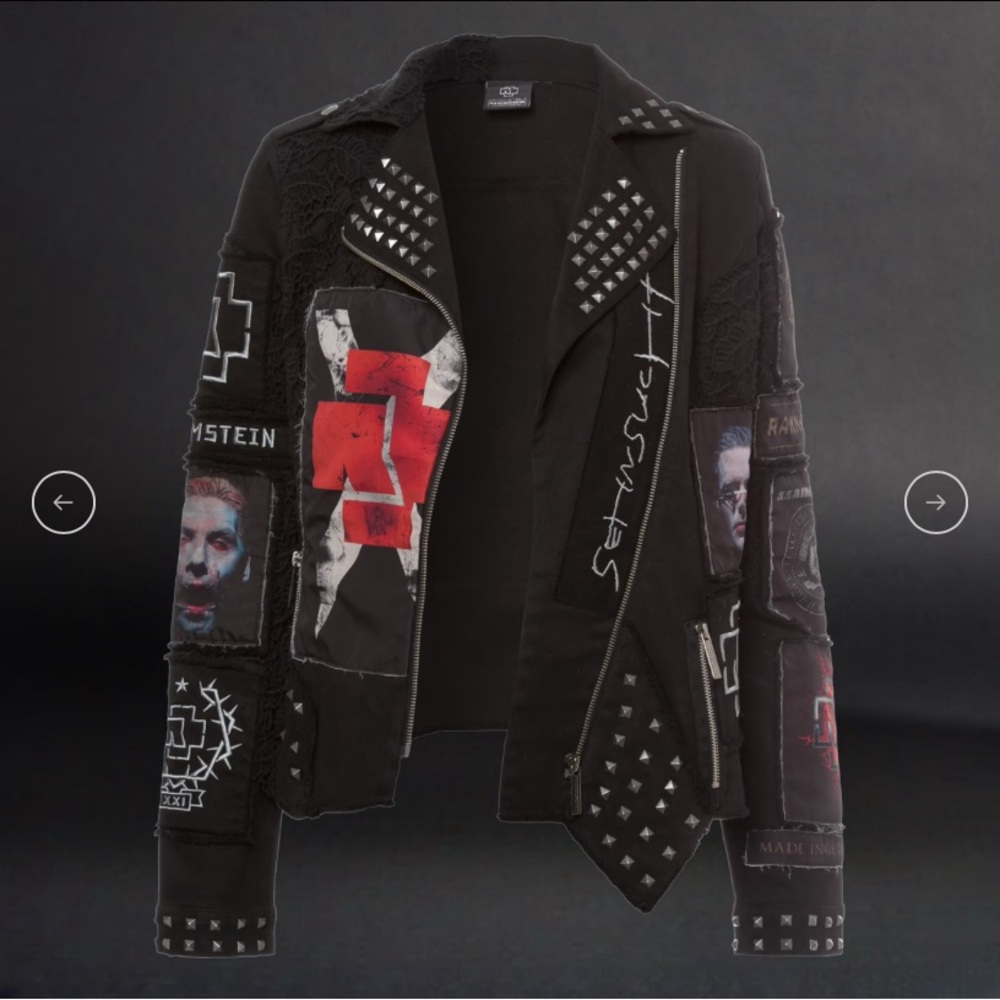 Black Studded Punk Jacket - Picture 3 of 3